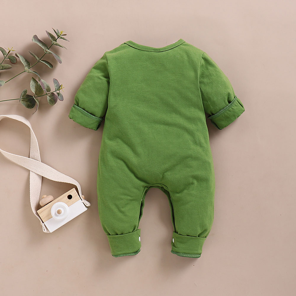 Salopeta verde pentru bebelusi
